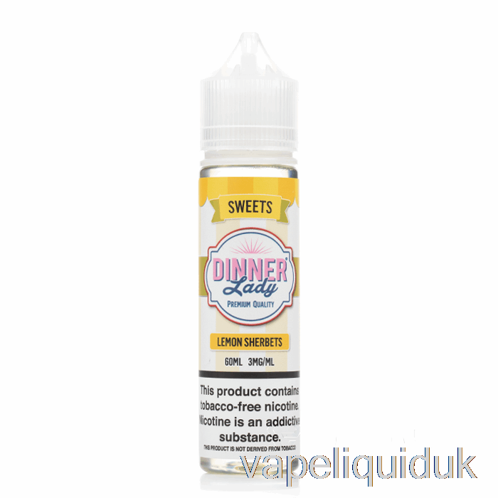 Lemon Sherbets - Vape Dinner Lady E-Liquid - 60mL 3mg Vape Juice